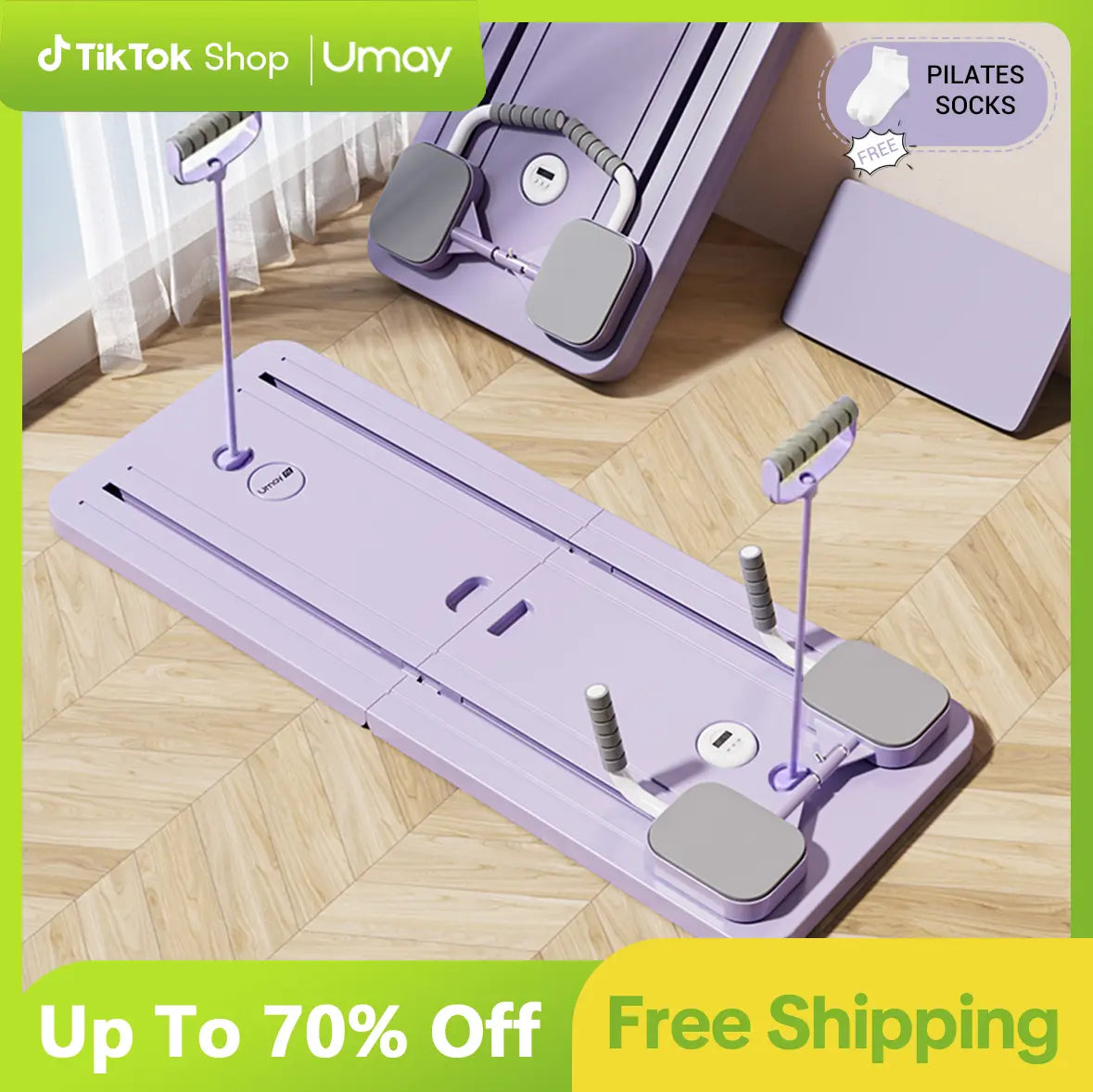 Foldable AB, Pilates Reformer Exercise Board